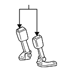 F67Z9860045AAA - Electrical: Buckle End for FORD Image