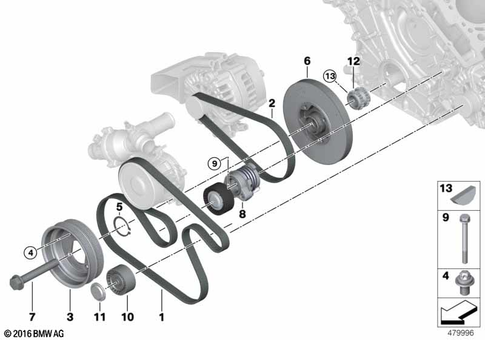 Belt Drive for 2016 BMW M760iX #0
