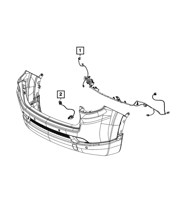 68447648AA - : Rear Fascia Wiring for Mopar Image