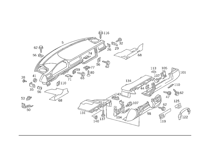 19945445 - Panelling: Clip-Type Nut for Mercedes-Benz Image image