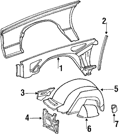 Structural Components & Rails for 1984 Buick Electra #0