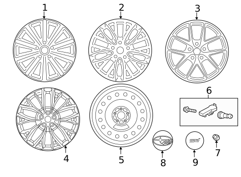 Wheels & Trim for 1994 Subaru Impreza #0