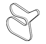 PC3Z8620B - Cooling System: Serpentine Belt for Ford: E-350 Super Duty, E-450 Super Duty, F-250 Super Duty, F-350 Super Duty, F-450 Super Duty, F-550 Super Duty Image