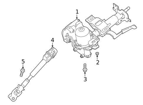 Steering Column Assembly for 2022 Nissan LEAF #0