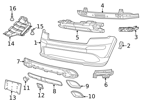 Bumper & Components - Front for 2014 Jeep Grand Cherokee #0