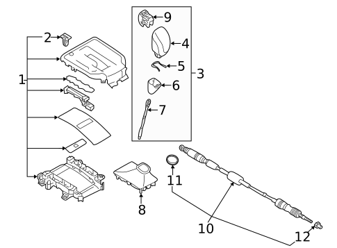 Gear Shift Control for 2022 Subaru Impreza #0