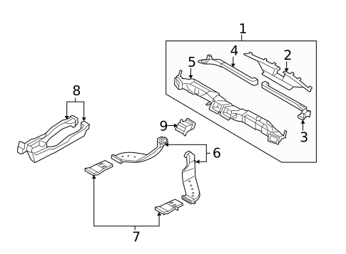 Ducts for 2009 Kia Borrego #0
