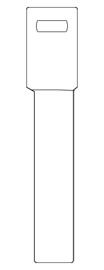 81996AA540 - : Vehicle Key for Hyundai: Santa Cruz, Tucson Image