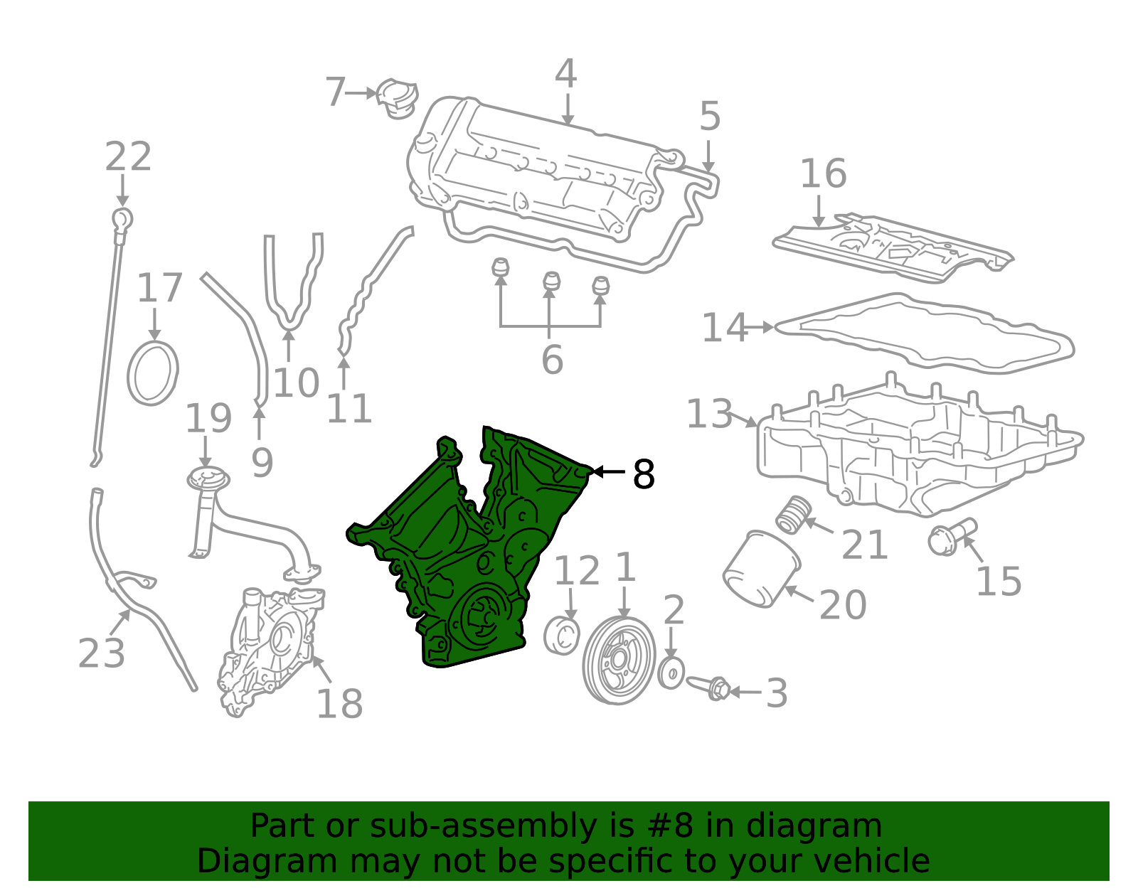 9L8Z-6019-A - Timing Cover - 2009-2012 Ford | Eastgate Ford Parts