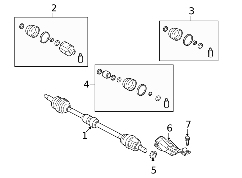 Drive Axles for 2013 Kia Forte #0