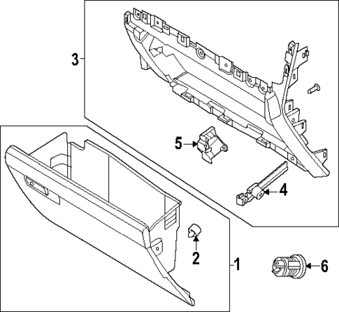 Glove Box for 2024 Ford F-450 Super Duty #0