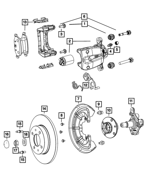 Rear Brakes for 2016 Fiat 500L #0