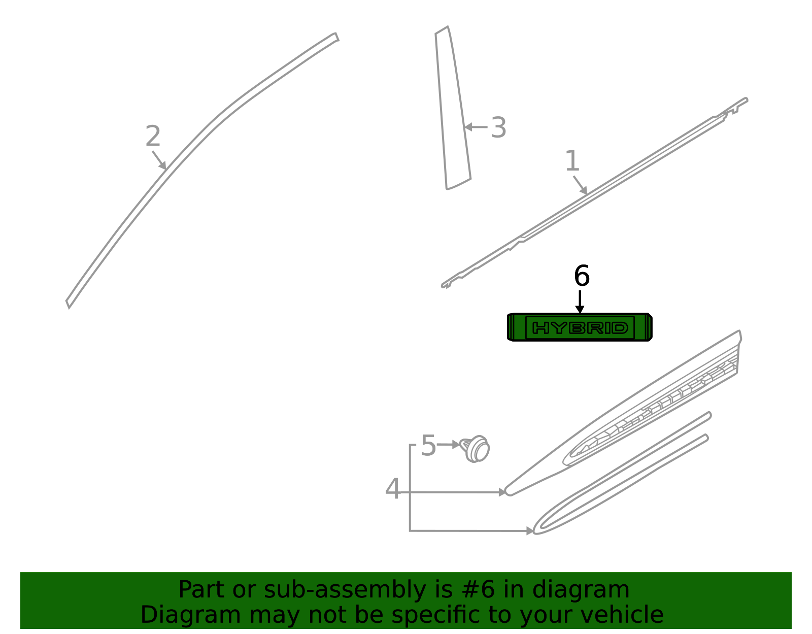 2025 Subaru Forester Door Emblem 93079SL140 | OEM Parts Online