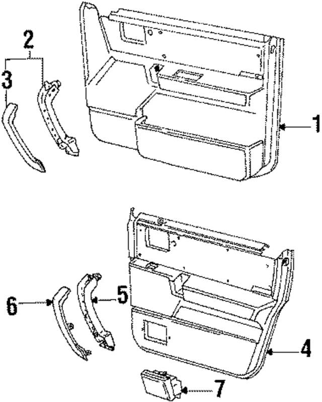447867011AHQM5 - Body: Door Panel for Audi Image