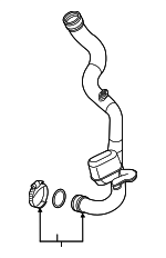 4K0145673AJ - : Inter-Cooler Hose for Audi: A6 Quattro Image