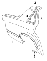 E34Y7429039AA - Body: Side Molding for Ford: LTD | Mercury: Marquis Image