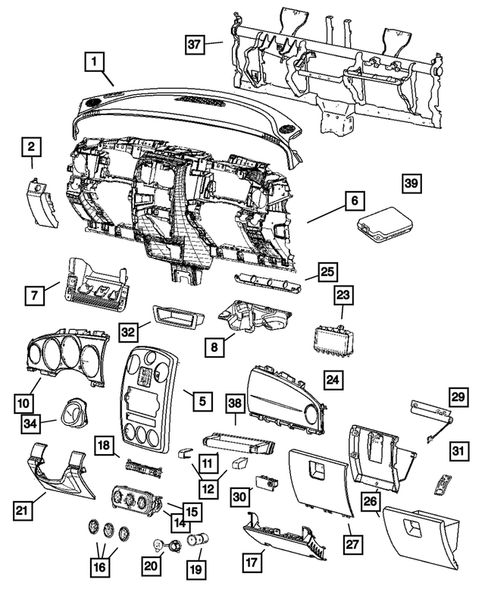 Instrument Panel for 2006 Chrysler PT Cruiser #0