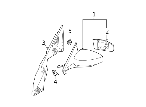 Outside Mirrors for 2003 INFINITI G35 #0