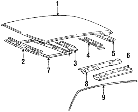 Roof for 1992 Hyundai Excel #0