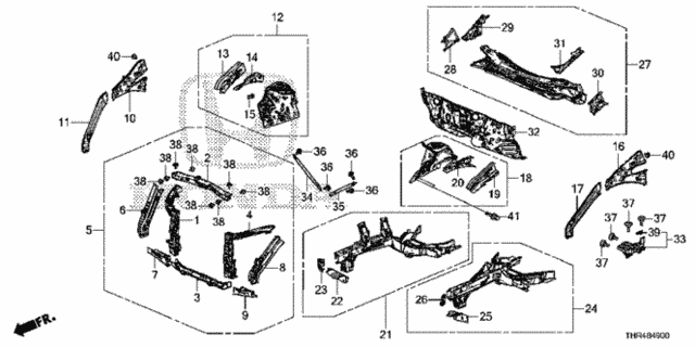 Front Bulkhead - Dashboard for 2021 Honda Odyssey #0