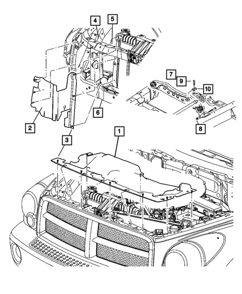 Radiator and Related Parts for 2007 Dodge Durango #1