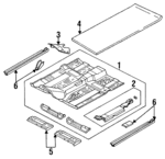 4814349 - Body: Front Floor Pan for Chrysler: Cirrus | Dodge: Stratus Image