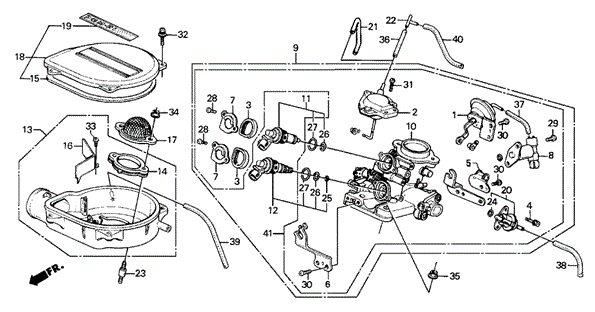 Throttle Body (1) for 1991 Honda CRX #0