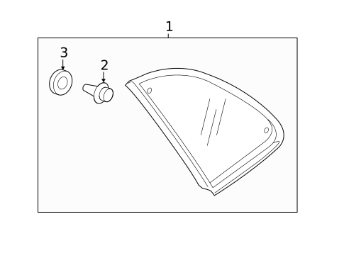 Glass & Hardware for 2023 Mitsubishi Outlander Sport #0