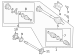 80A498203B - Driveline &amp; Axles: Cv Joint Boot Kit for Audi Image
