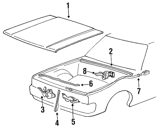 MB549217 - Body: Hood for Mopar Image