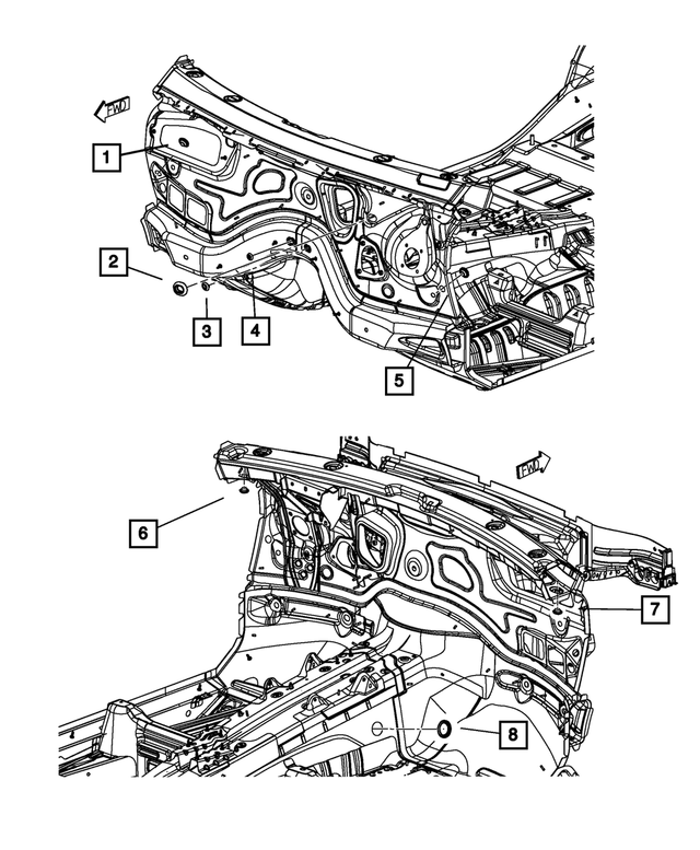 55276486AA - Body Sheet Metal Except Doors: Drain Plug for Mopar Image