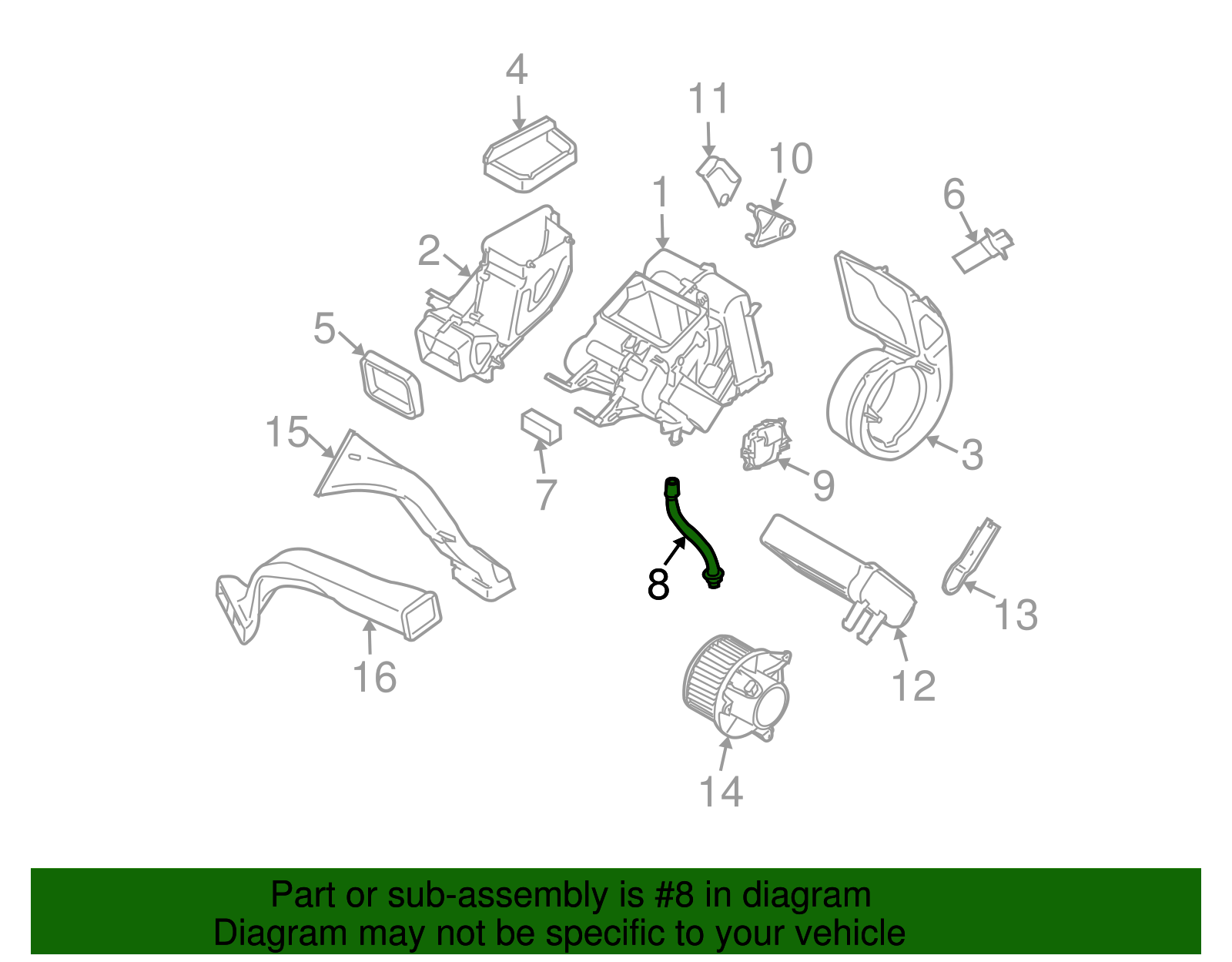 Drain Hose - Nissan (92590-5Z010)
