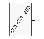 91571SDAA01 - Body: Drip Molding Clip for Acura Image