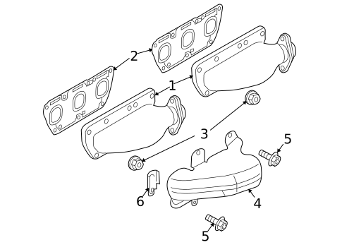 Exhaust Manifold for 2005 Volkswagen Phaeton #0
