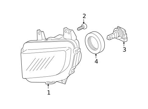 Daytime Running Lamp Components for 2014 Honda Ridgeline #0