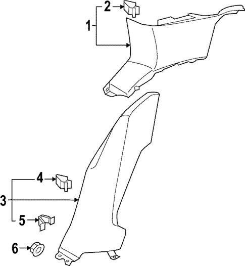 Interior Trim - Quarter Panels for 2022 Volkswagen GTI #0