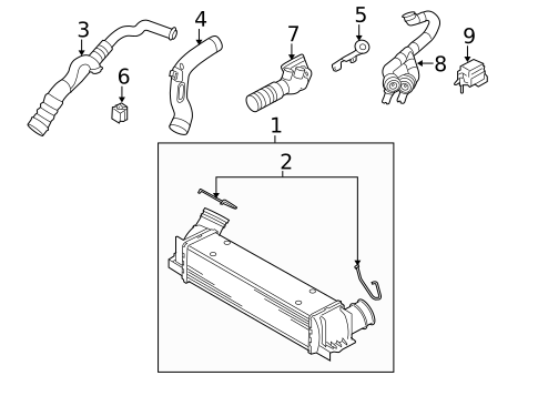 Intercooler for 2011 BMW X6 #0