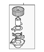 971132F000 - HVAC: Blower Motor for Kia: Spectra, Spectra5 Image