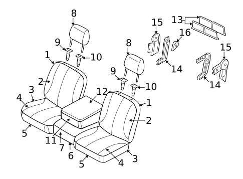Front Seat Components for 2007 Dodge Ram 1500 #5