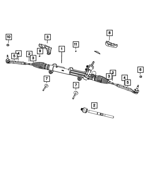 Steering Gear for 2010 Dodge Charger #0