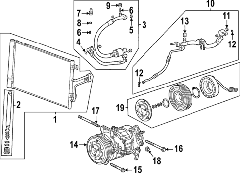 Condenser, Compressor & Lines for 2024 Cadillac CT5 #0