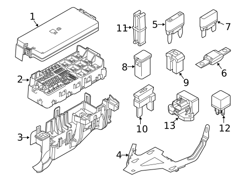 Fuse & Relay for 2014 Lincoln MKT #0