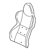 52107896163 - Body: Seat Back Pad for BMW: Z4 Image