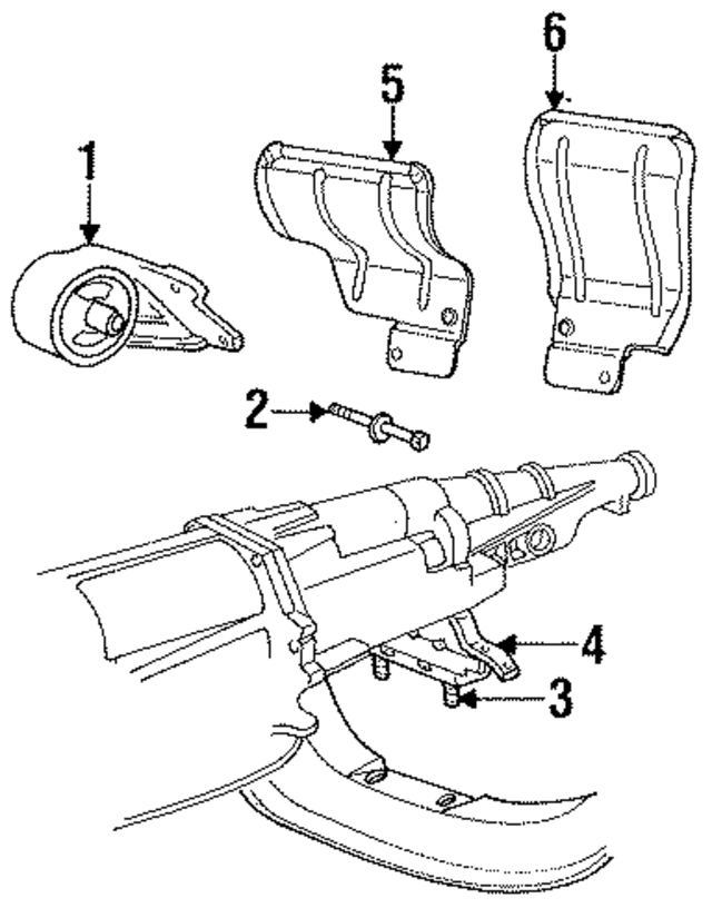 52020326AB - Engine: Front Mount for Mopar Image