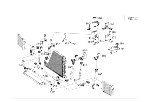 Expansion Tank, Mounting and Hoses for 2026 Mercedes-Benz AMG GT 63 #0