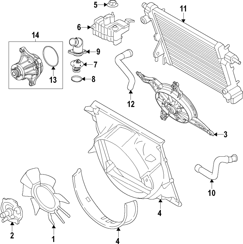 PW-670 - Motorcraft™ Engine Water Pump 2023-2025 Ford | Ford Parts Direct