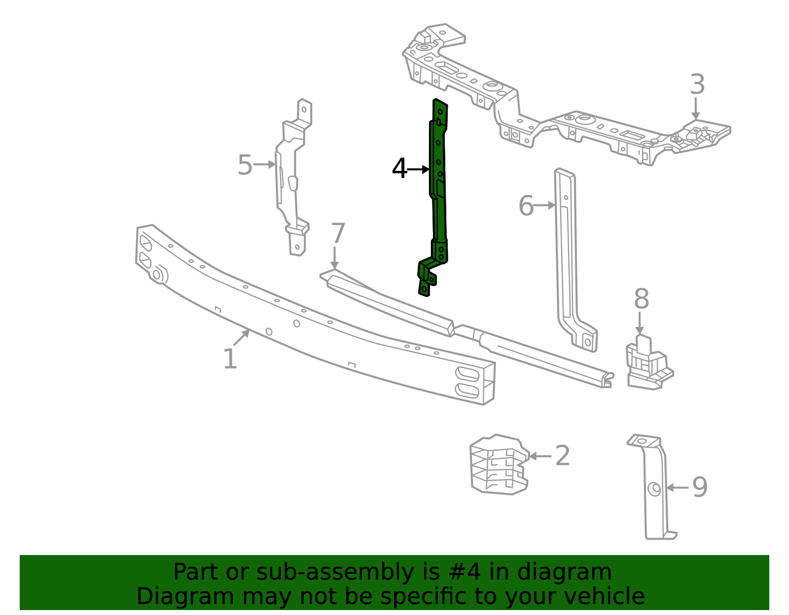 2025-2026 Chevrolet Equinox Lower Support 26426486 GM | GMPartsDirect.com