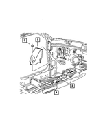 55197482AB - Interior Trim: Footrest Support for Mopar Image