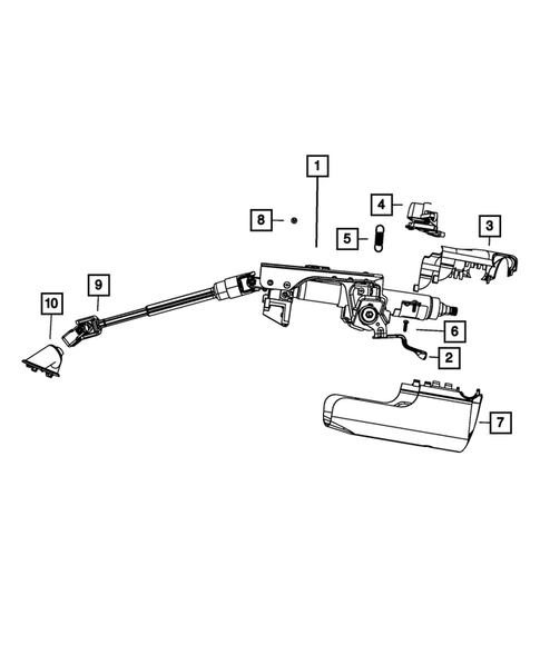 Steering Column and Intermediate Shaft for 2017 Dodge Journey #0