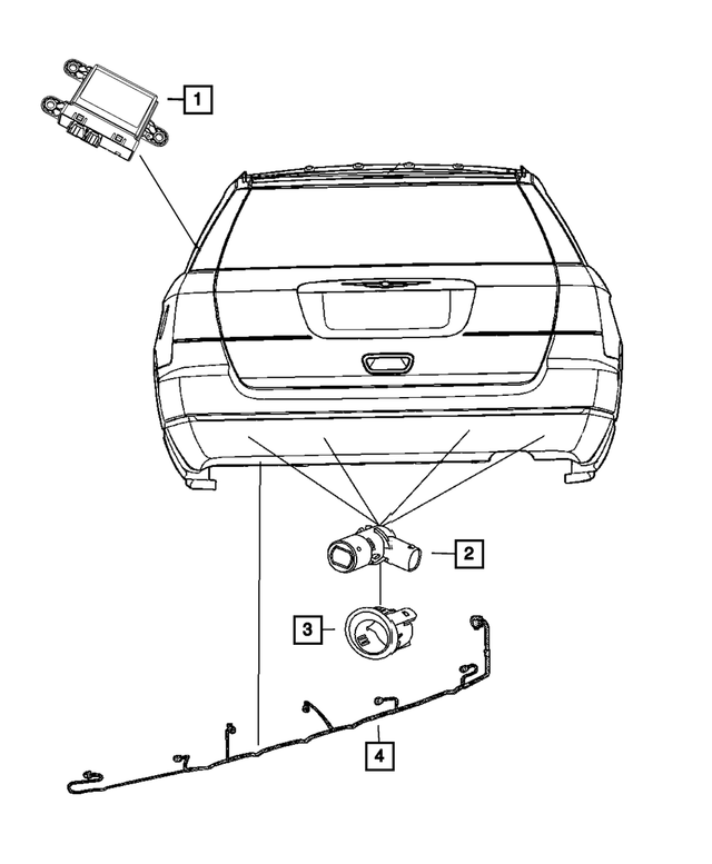 68080315AE - : Rear Fascia Wiring for Mopar Image